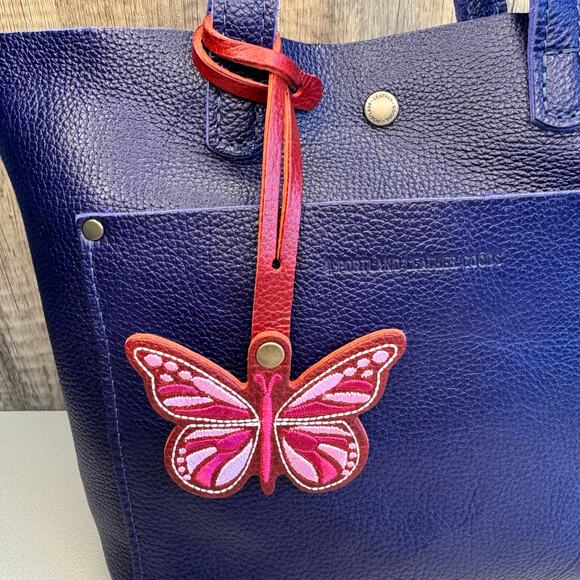 Portland Leather CHILI RED Butterfly Charm FAST SHIP Monarca Charm NEW FAST SHIP - Picture 2 of 6